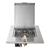 Smart SMA-DSG0010-SS Drop-In Side Burner Gas BBQ Cooktop in Stainless Steel