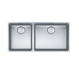 Franke Mythos Double Bowl 895mm (Top Mount/ Flush Mount/ Undermount), Stainless Steel MYX220-50/34BSBL