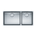 Franke Mythos Double Bowl 895mm (Top Mount/ Flush Mount/ Undermount) Stainless Steel, MYX220-50/34BSBR