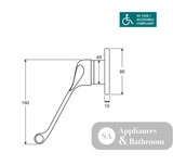 Stella Care Wall Mixer 211101D - AS1428.1 - Bathroom Wall Mixers