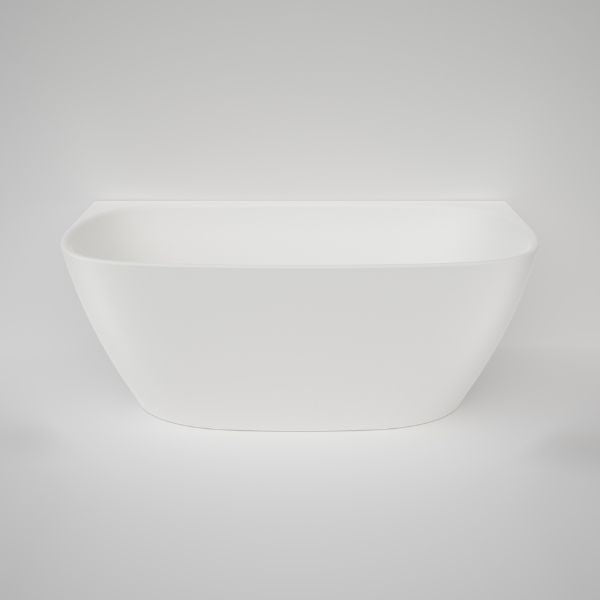 Caroma CII5WFMW Contura II 1500mm Back to Wall Freestanding Bath - Matte White - Special Order