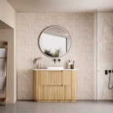 Aulic 1200mm Varcelli Floorstanding Vanity with Solid Surface Top Palis Top CA58-1200-ST66FT Vanity Units