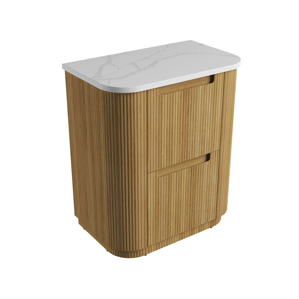Aulic 750mm Varcelli Floorstanding Vanity with Solid Surface Top Palis Top CA58-750-ST66FT Vanity Units