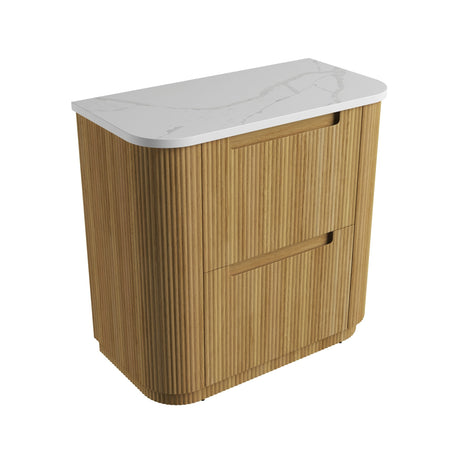 Aulic 900mm Varcelli Floorstanding Vanity with Solid Surface Top Palis Top CA58-900-ST66FT Vanity Units