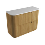 Aulic 1200mm Varcelli Floorstanding Vanity with Solid Surface Top Pure Top CA58-1200-ST56FT Vanity Units