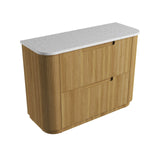 Aulic 1200mm Varcelli Floorstanding Vanity with Solid Surface Top Snow Top CA58-1200-ST46FT Vanity Units
