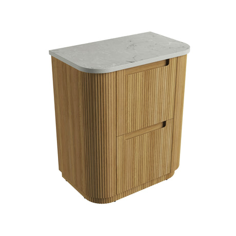 Aulic 750mm Varcelli Floorstanding Vanity with Solid Surface Top Alpine Top CA58-750-ST86FT Vanity Units