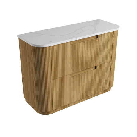 Aulic 1200mm Varcelli Floorstanding Vanity with Solid Surface Top Palis Top CA58-1200-ST66FT Vanity Units
