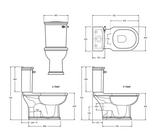 Fienza Rak Washington Close-Coupled Suite S-Trap 240 - White