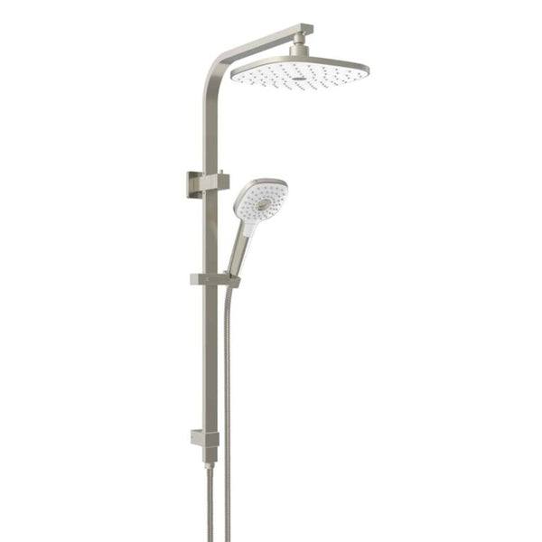 Greens Corban Twin Rail Shower Brushed Nickel 1930031 - Special Order