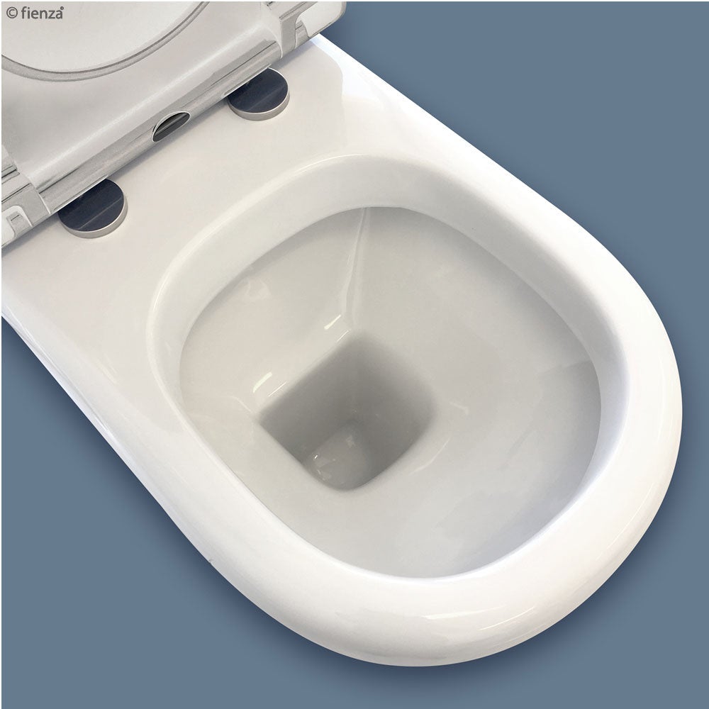 Fienza Rak Compact Back-to-Wall Suite - Blue Seat