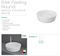 Fienza 606000W Moon Above Counter RAK Basin Round, White