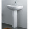 Fienza 611231W Compact 550mm Wall Basin & Pedestal 1 Tap Hole, White - Special Order