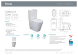 Fienza Isabella Back-to-Wall Suite Slim Seat - Gloss White