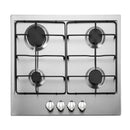 Arc ACG6S 60cm 4 Burner Stainless Steel Gas Cooktop - Ex Display