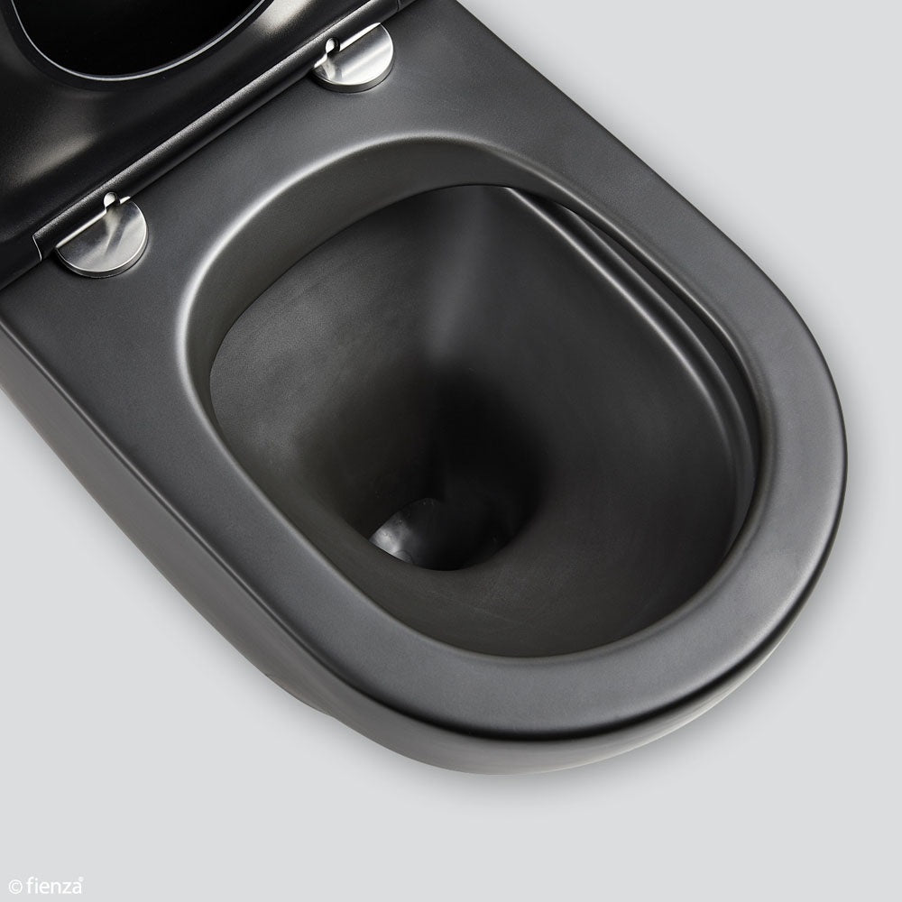 Fienza K002MBB Koko S Trap 160-230 Toilet Suite, Matte Black