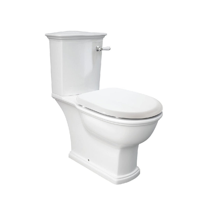 Fienza 060130WS RAK Washington Front Lever S-Trap 240mm Toilet Suite, White - Special Order