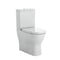 Fienza K005A Delta S-Trap 90-160mm Toilet Suite, White - Chrome Buttons - Special Order