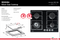 Baumatic BSGH64 Studio Solari 60cm Italian Made Gas on Glass Cooktop