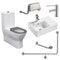 Fienza CARE4LL CARE4LR Delta Accessible Care Kit with Left Hand 90° Degrees Rail - Special Order