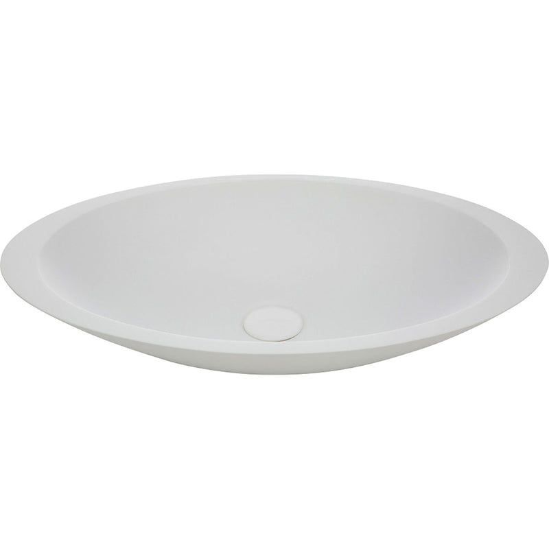 Fienza CSB01 Bahama Above Counter Solid Surface Basin, Matte White