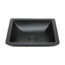 Fienza CSB02-MB Classique Above Counter Solid Surface Basin, Matte Black