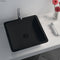 Fienza CSB02-MB Classique Above Counter Solid Surface Basin, Matte Black