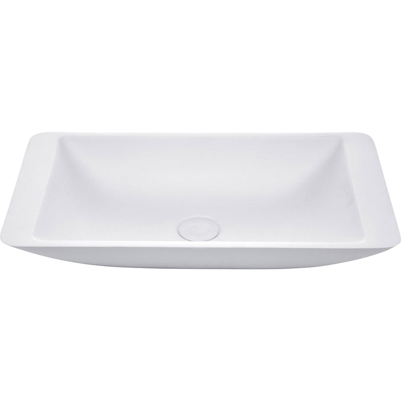 Fienza CSB03 Classique 600mm Above Counter Solid Surface Basin, Matte White