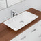 Fienza CSB03 Classique 600mm Above Counter Solid Surface Basin, Matte White