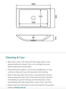 Fienza CSB03 Classique 600mm Above Counter Solid Surface Basin, Matte White