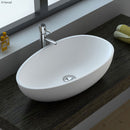 Fienza CSB61 Bahama MK11 Above Counter Solid Surface Basin, Matte White