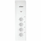 CHEF CHS642SB 60cm White Solid Hotplate Electric Cooktop - Chef Seconds Discount