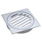 Fienza D308 Square Floor Waste with Round Grate 100mm, Chrome - Special Order