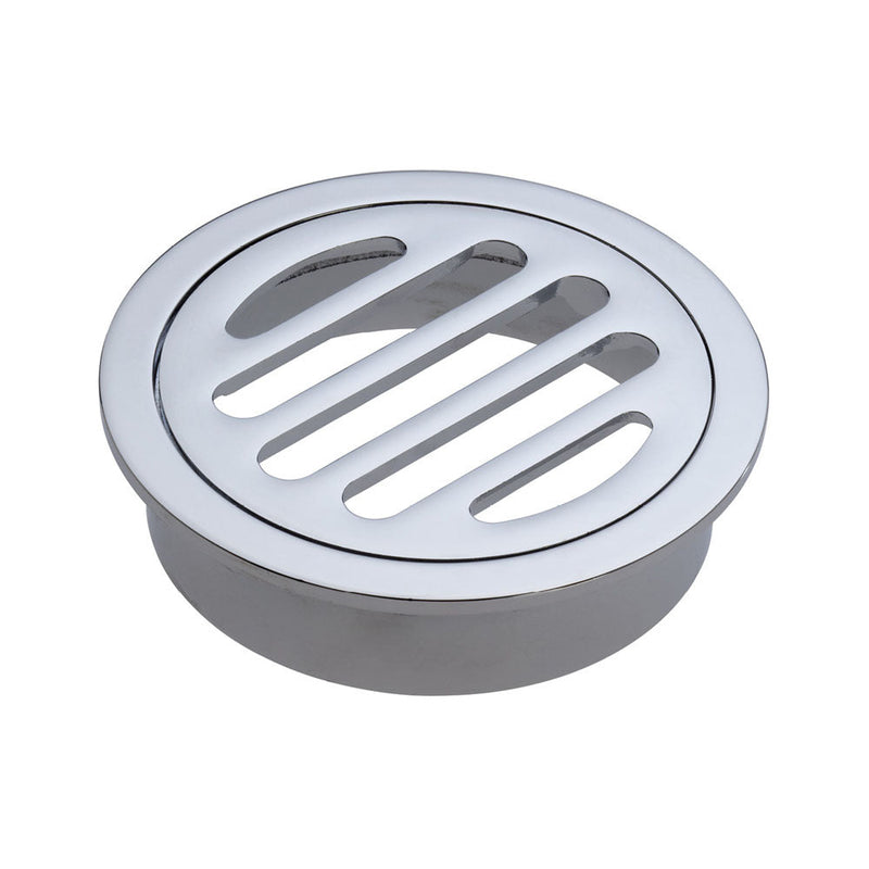 Fienza D309 Round Floor Waste with Round Grate 80mm, Chrome