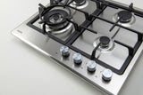 Euro Appliances ECT60G4X 60cm Stainless Steel Gas Cooktop