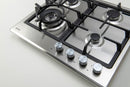 Euro Appliances ECT60G4X 60cm Stainless Steel Gas Cooktop - Ex Display Discount