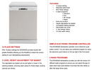 Euro Appliances EDV604SS 60cm Stainless Steel Dishwasher
