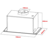 Euro Appliances EM70UMS 70cm Stainless Steel Undermount Rangehood
