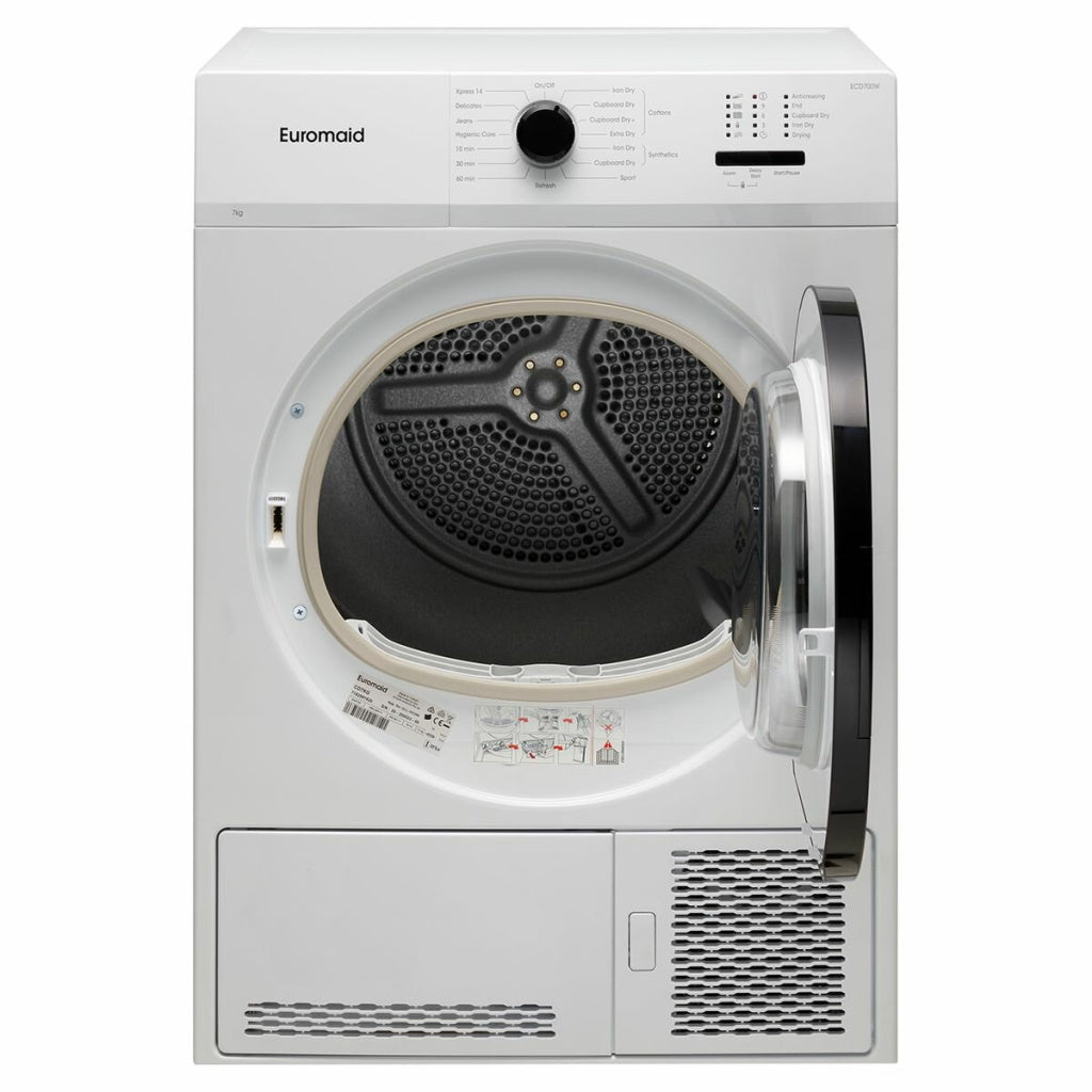 Euromaid ECD700W 7kg White Condenser Dryer - Online Only