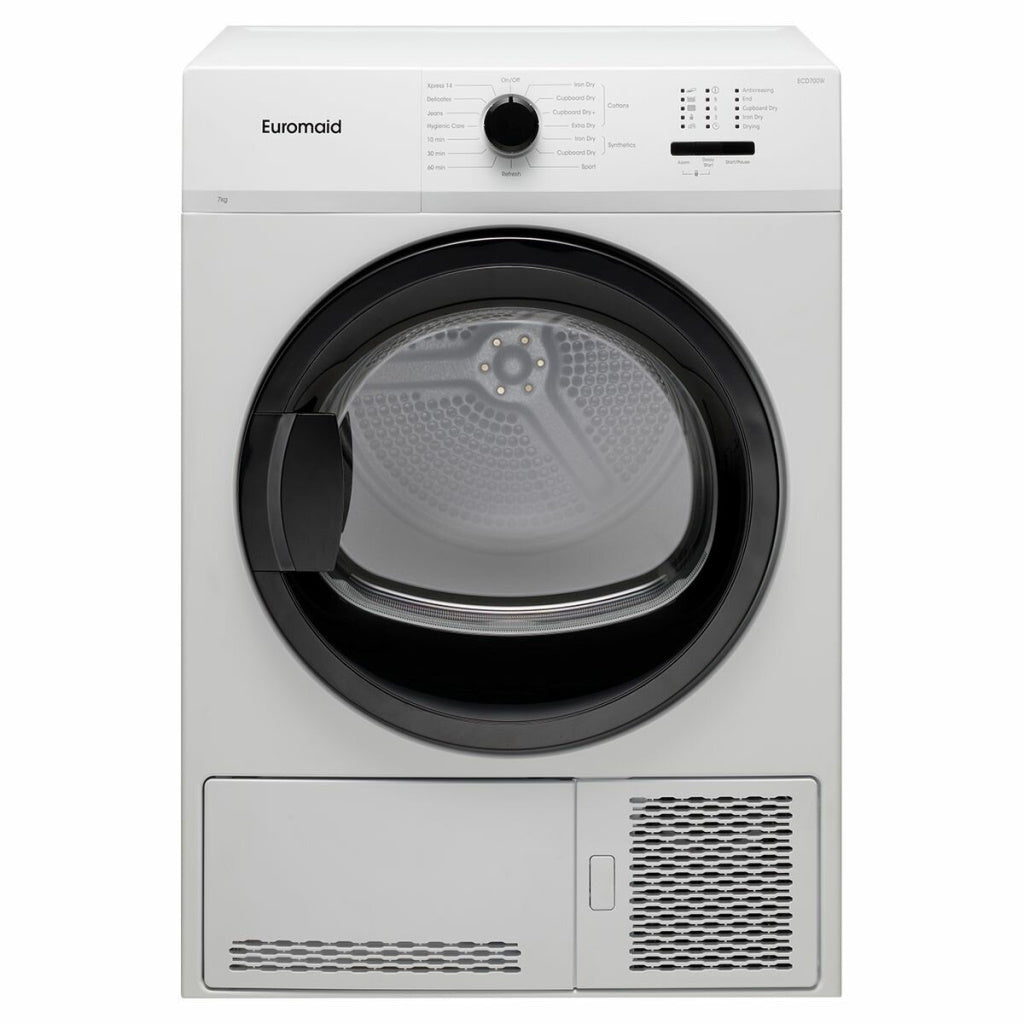Euromaid ECD700W 7kg White Condenser Dryer - Online Only