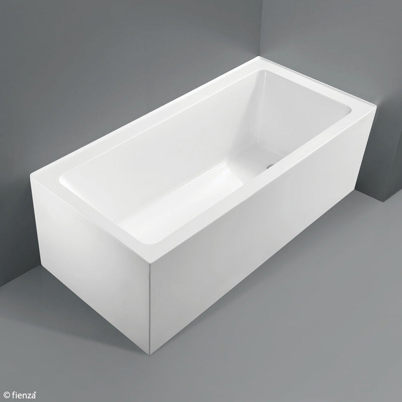 Fienza Sentor Acrylic Corner Bath 1650mm - Gloss White