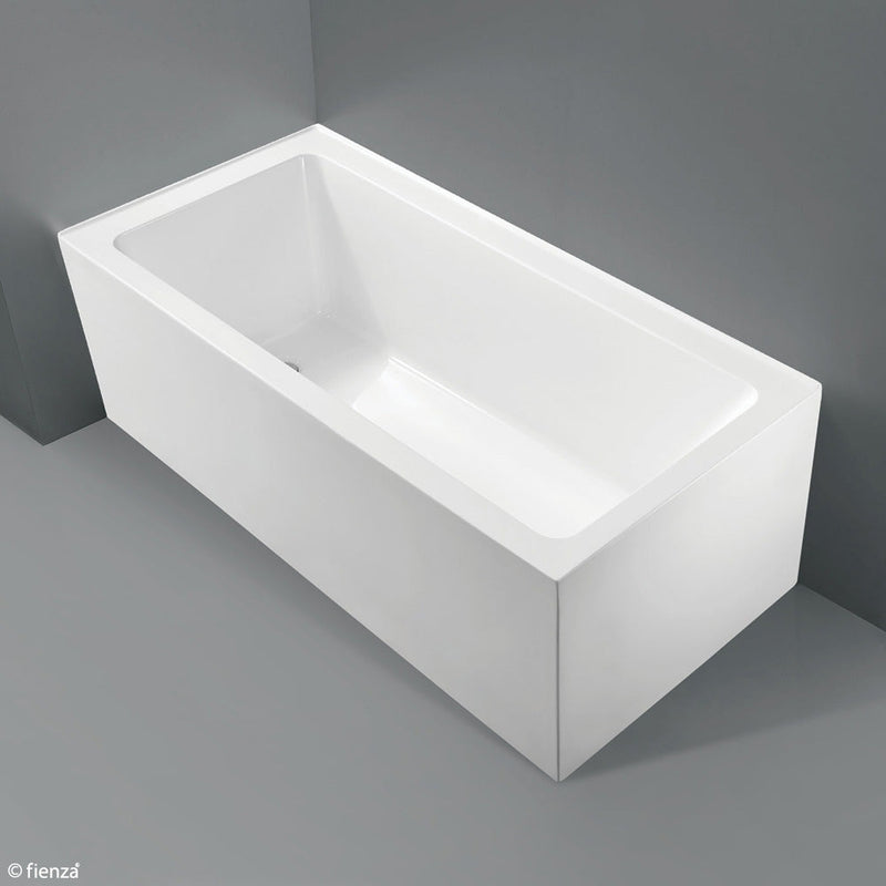 Fienza Sentor Acrylic Corner Bath 1500mm - Gloss White