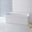 Fienza Delta Back to Wall Acrylic Bath 1700mm - Gloss White