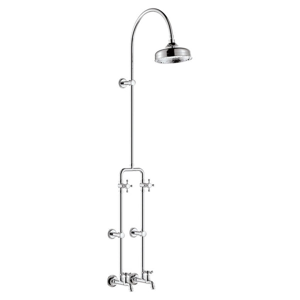 Fienza 455122 Lillian Exposed Rail Shower & Bath Set, Chrome