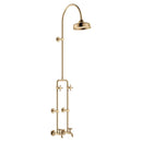 Fienza 455122UB Lillian Exposed Rail Shower & Bath Set, Urban Brass - Special Order