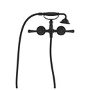 Fienza 339105BL Lillian Lever Exposed Bath Tap Set with Hand Shower, Matte Black - Special Order