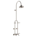 Fienza 455123NN Lillian Lever Exposed Rail Shower & Bath Set, Brushed Nickel - Special Order