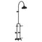 Fienza 455123BL Lillian Lever Exposed Rail Shower & Bath Set, Matte Black