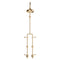 Fienza 455123UU Lillian Lever Exposed Rail Shower & Bath Set, Urban Brass