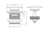 Fienza Pull-Out / Pop-up 40mm Bath Waste - Urban Brass